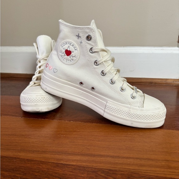 Converse Shoes - Converse Chuck Taylor All Star Lift Platform Y2K Heart High Top Sneaker size 8.5